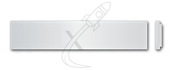 Briefkastenschild Schweizer 105 x 14,5 Alu